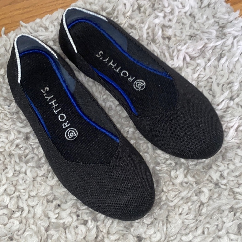 Rothy’s The Flat Retired White Trim Womens 8